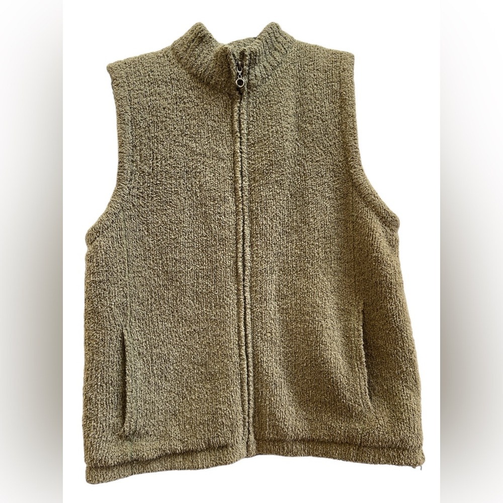 Colorado Clothing Teddy Fleece Zip-Up Vest Olive Green Large